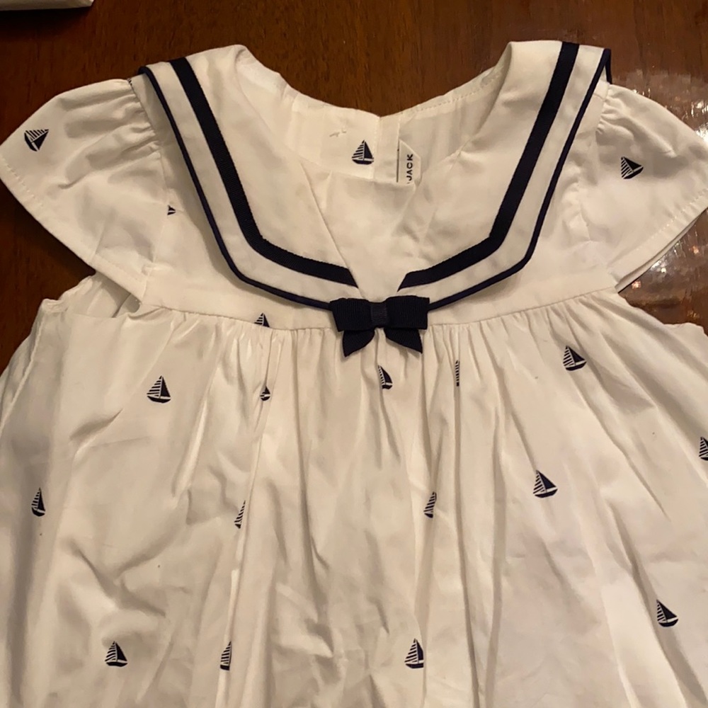 Janie and Jack sail boat dress. New without tags. 12-18m